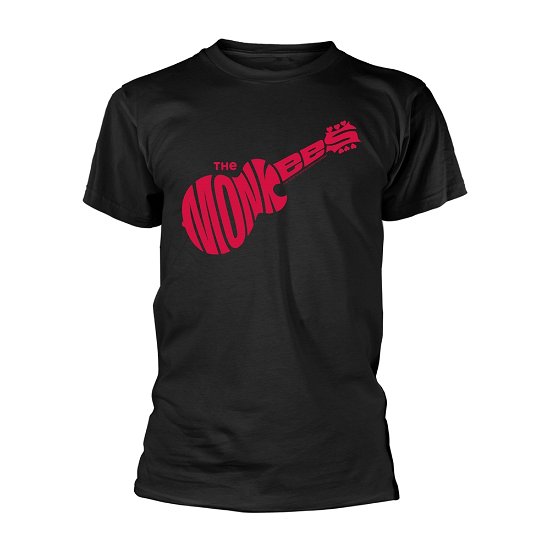 Cover for The Monkees · Guitar Logo (Black) (T-shirt) [size XL] (2018)