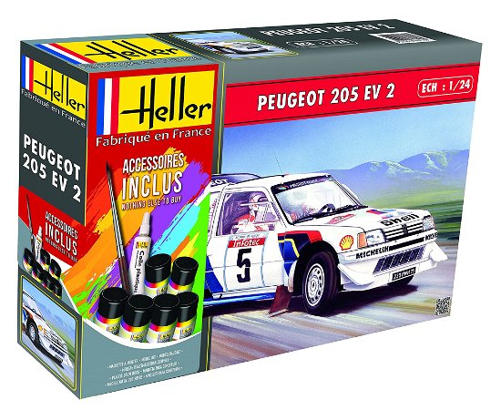 1/24 Starter Kit Peugeot 205 Ev 2 - Heller - Merchandise - MAPED HELLER JOUSTRA - 3279510567168 - 
