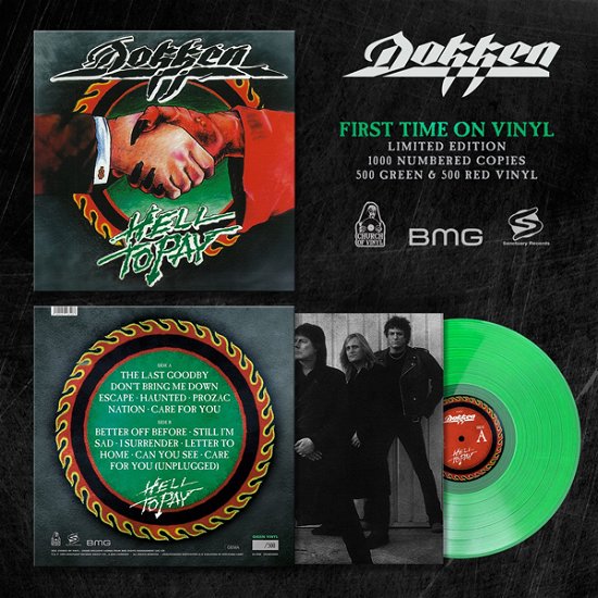Hell To Pay (Red Vinyl LP) - Dokken - Musik - Church Of Vinyl - 4260146163168 - 18. juni 2021