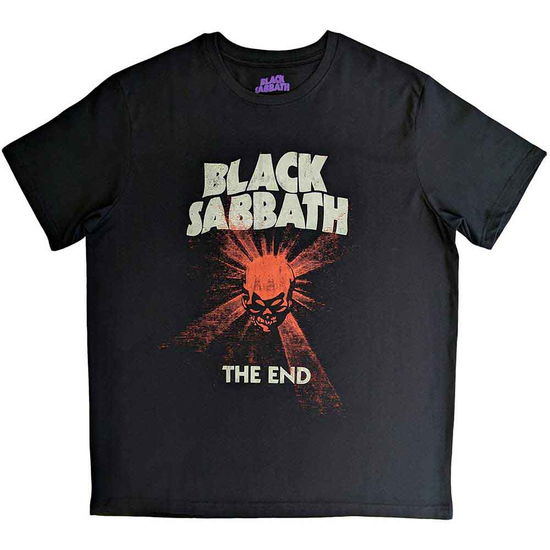 Black Sabbath Unisex T-Shirt: The End Skull Shine - Black Sabbath - Produtos - MERCHANDISE - 5055979988168 - 1 de março de 2017