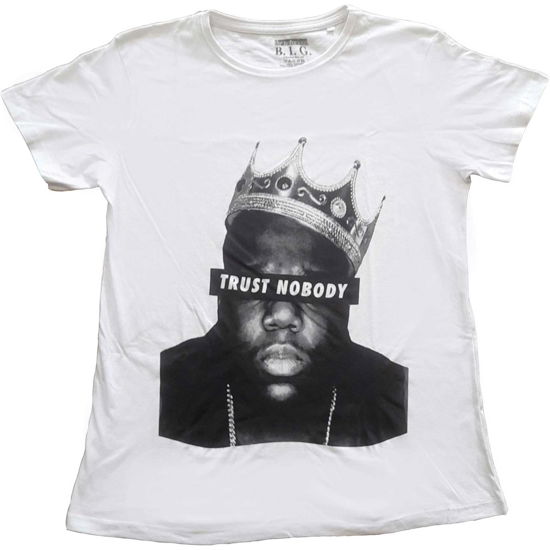 Biggie Smalls Ladies T-Shirt: Trust Nobody (10) - Biggie Smalls - Merchandise -  - 5056561036168 - 