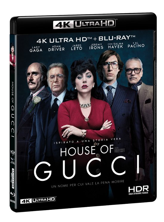 Cover for House of Gucci (4k Ultra Hd+bl · House Of Gucci (Blu-Ray 4K+Blu-Ray Hd) (Blu-ray) (2022)