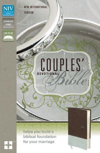 Cover for Zondervan Zondervan · NIV, Couples' Devotional Bible, Leathersoft, Brown / Silver (Leather Book) [Lea edition] (2012)