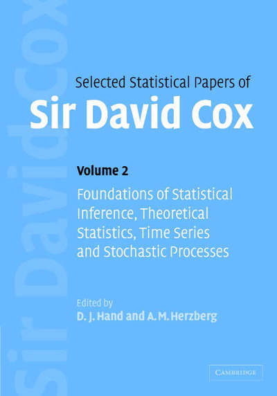 Cover for David Cox · Selected Statistical Papers of Sir David Cox 2 Volume Hardback Set (Book pack) (2006)