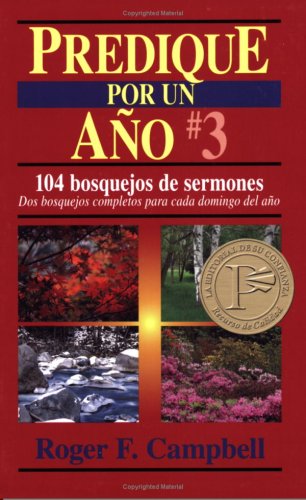 Cover for Roger Campbell · Predique Por Un Año #3 (Paperback Book) [Spanish, 0003- edition] (1998)