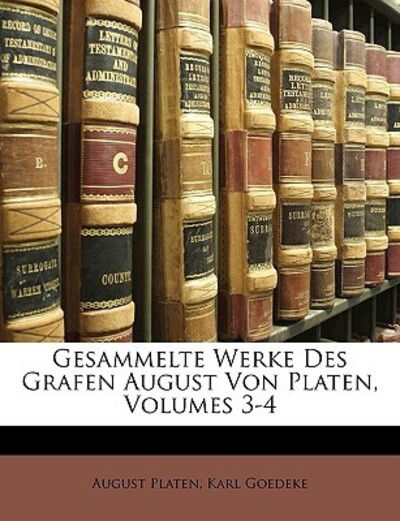 Cover for Platen · Gesammelte Werke des Grafen Augu (Book)