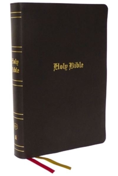 Cover for Thomas Nelson · KJV Holy Bible: Super Giant Print with 43,000 Cross References, Brown Bonded Leather, Red Letter, Comfort Print (Thumb Indexed): King James Version (Läderbok) (2023)