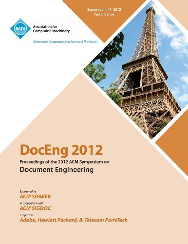 Cover for Doceng 2012 Conference Committee · DocEng 2012 Proceedings of the 2012 ACM Symposium on Document Engineering (Paperback Book) (2013)