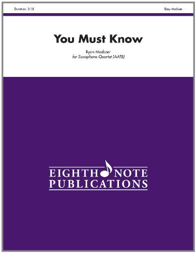 Cover for Alfred Publishing Staff · You Must Know (Score &amp; Parts) (Eighth Note Publications) (Paperback Book) (2012)
