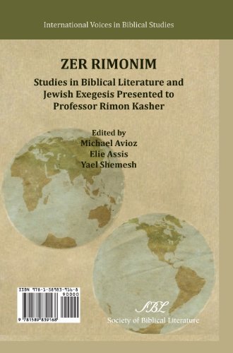 Cover for Yael Shemesh · Zer Rimonim: Studies in Biblical Literature and Jewish Exegesis Presented to Professor Rimon Kasher (Society of Biblical Literature: International Voices in Biblical Studies) (Innbunden bok) [Bilingual edition] (2013)