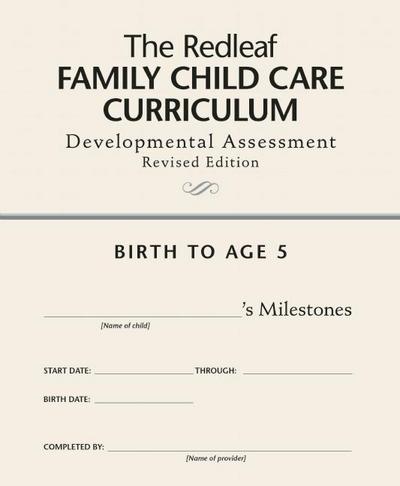 Cover for Redleaf Press · The Redleaf Family Child Care Curriculum Developmental Assessment (Paperback Book) [Revised edition] (2015)