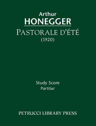 Cover for Arthur Honegger · Pastorale D'ete: Study Score (Pocketbok) (2013)