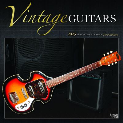 Cover for Browntrout · Vintage Guitars 2023 Square Foil (Calendar) (2022)