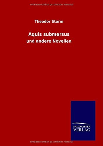 Cover for Theodor Storm · Aquis Submersus (Gebundenes Buch) [German edition] (2014)