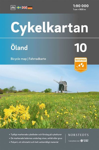 Cykelkartan: Öland - Norstedts - Książki - Norstedts - 9789113106168 - 27 kwietnia 2020