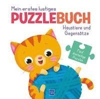 Cover for Rachael McLean · Mein erstes lustige Puzzlebuch - Haustiere und Gegensätze (Board book) (2022)