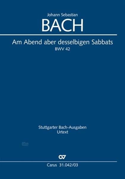 Cover for Bach · Am Abend aber desselbigen Sabbats, (Book)