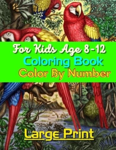 Cover for Catherine Beale · Large Print Color By Number Coloring Book (Paperback Book) (2021)