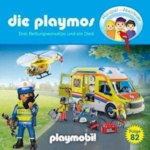 Cover for Die Playmos · Die Playmos-(82)drei Rettungseinsätze Und Ein Dieb (CD) (2023)