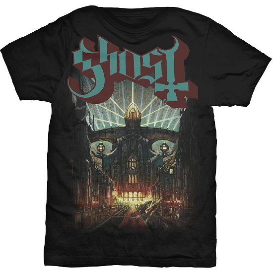 Ghost Unisex T-Shirt: Meliora - Ghost - Merchandise - Global - Apparel - 5055979910169 - 