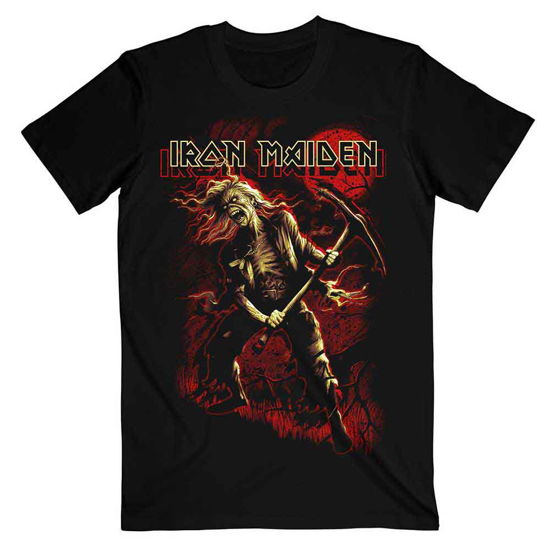 Iron Maiden Unisex T-Shirt: Benjamin Breeg Red Graphic - Iron Maiden - Produtos - Global - Apparel - 5055979978169 - 14 de janeiro de 2020