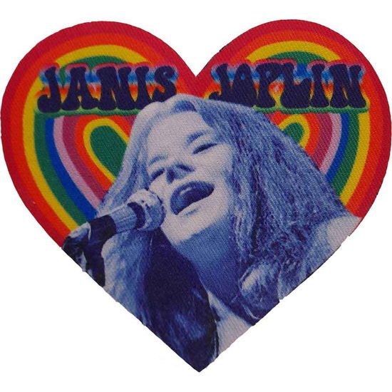 Janis Joplin Standard Printed Patch: Heart - Janis Joplin - Produtos -  - 5056368696169 - 