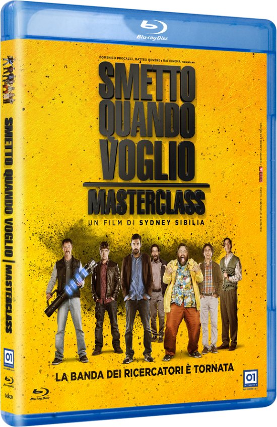 Cover for Paolo Calabresi,libero De Rienzo,stefano Fresi,edoardo Leo,luigi Lo Cascio,giampaolo Morelli · Smetto Quando Voglio - Masterclass (Blu-ray) (2017)