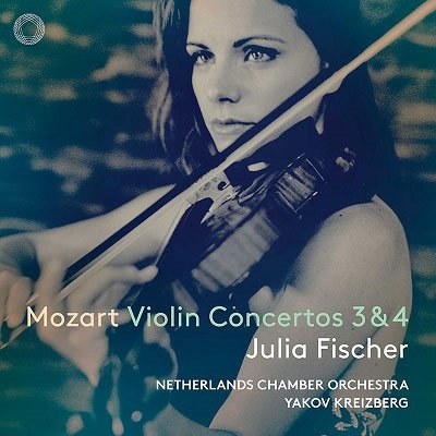 Cover for Fischer, Julia / Yakov Kreizberg / Russian National Orchestra · Mozart: Violin Concertos 3 &amp; 4 (CD) (2022)