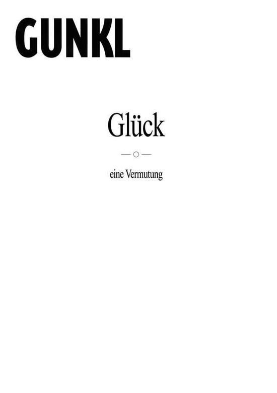 Cover for Glück · Eine Vermutung-GUNKL (DVD)