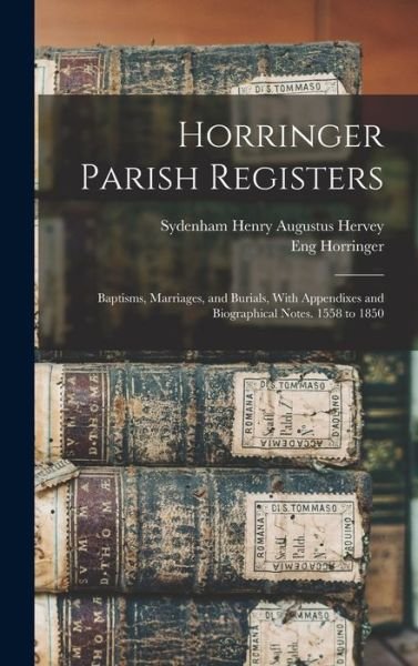 Cover for Eng Horringer · Horringer Parish Registers (Buch) (2022)