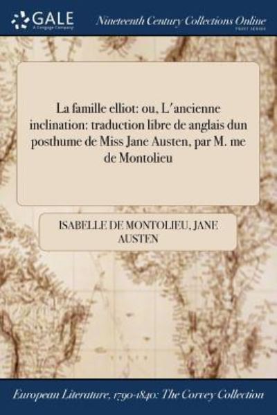 Cover for Isabelle De Montolieu · La famille elliot (Paperback Book) (2017)