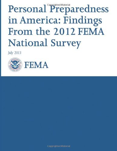 Cover for Federal Emergency Management Agency · Personal Preparedness in America:  Findings from the 2012 Fema National Survey (Pocketbok) (2013)