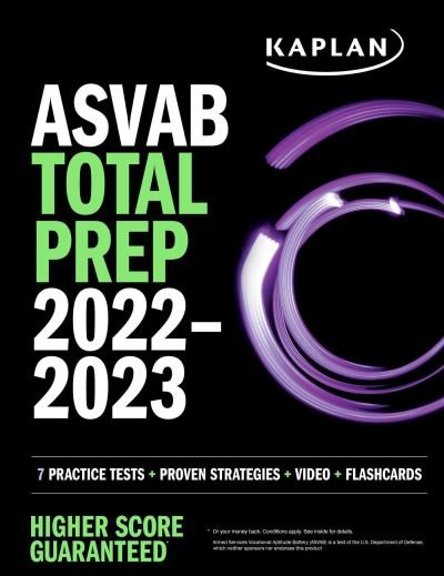 Cover for Kaplan Test Prep · ASVAB Total Prep 2022-2023: 7 Practice Tests + Proven Strategies + Video + Flashcards - Kaplan Test Prep (Paperback Book) (2021)