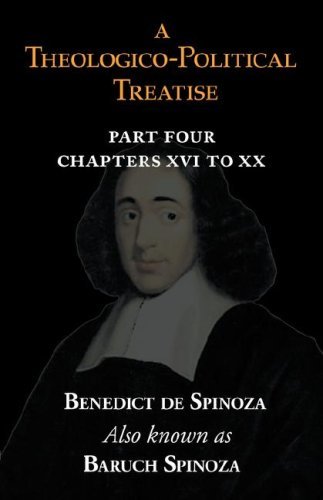 Cover for Baruch Spinoza · A Theologico-political Treatise Part Iv (Chapters Xvi to Xx) (Paperback Book) (2008)