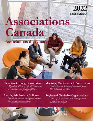 Associations Canada, 2022 - Grey House Canada - Books - Grey House Publishing Inc - 9781637003169 - March 7, 2022