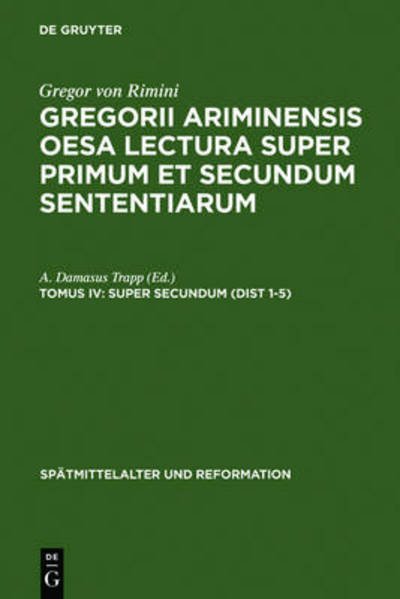 Cover for Gregory · Super Secundum (Dist 1-5) (Book) (1978)