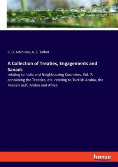 Cover for Aitchison · A Collection of Treaties, Eng (Bok) (2020)