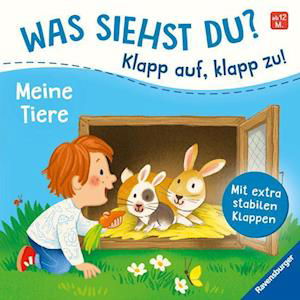 Was siehst du? Klapp auf, klapp zu! Meine Tiere - Sandra Grimm - Libros - Ravensburger Verlag GmbH - 9783473418169 - 15 de enero de 2023