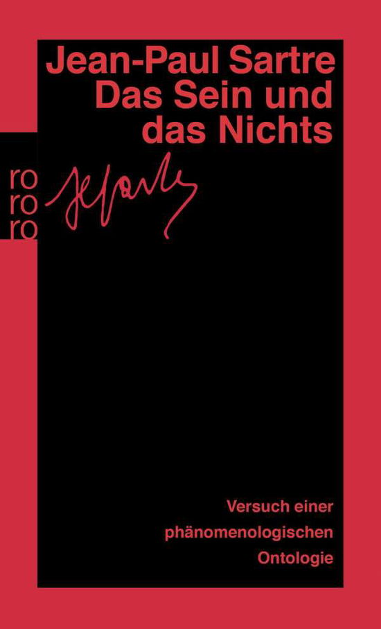 Roro Tb.13316 Sartre.sein Und D.nichts - Jean-paul Sartre - Książki -  - 9783499133169 - 