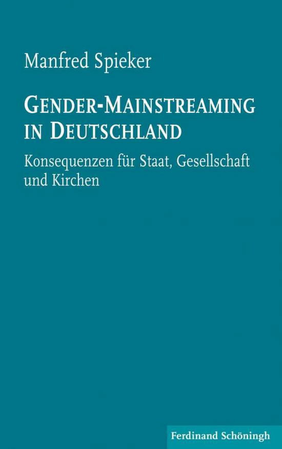 Cover for Spieker · Gender-Mainstreaming in Deutsch (Book) (2016)