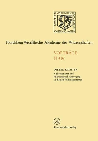 Natur-, Ingenieur- und Wirtschaftswissenschaften - Dieter Richter - Books - Springer Fachmedien Wiesbaden - 9783531084169 - 1995