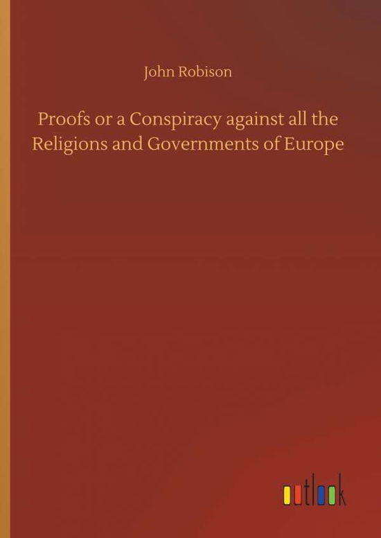 Cover for Robison · Proofs or a Conspiracy against (Book) (2018)