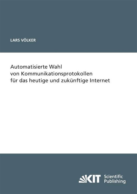 Cover for Völker · Automatisierte Wahl von Kommunik (Buch) (2014)