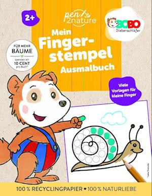 Cover for Bobo Siebenschläfer Mein Fingerstempel-Ausmalbuch (Book) (2024)