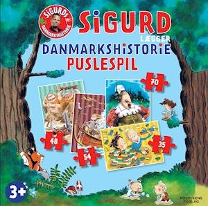Sigurd lægger Danmarkshistorie puslespil - Sigurd Barrett - Bordspel - Politikens Forlag - 9788740065169 - 12 oktober 2020
