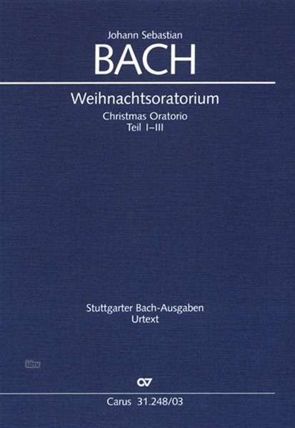 Cover for JS Bach · Weihn.orator.1-3,KA.CV31.248/03 (Bok)