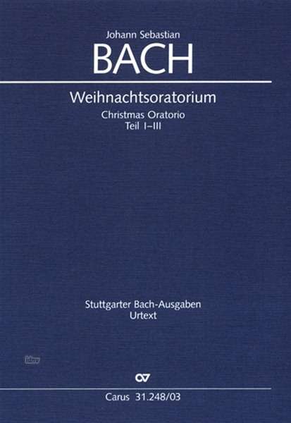 Cover for JS Bach · Weihn.orator.1-3,KA.CV31.248/03 (Book)