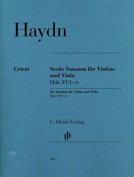 6 Sonaten VI:1-6,Vl.+Va.HN216 - J. Haydn - Bøger -  - 9790201802169 - 