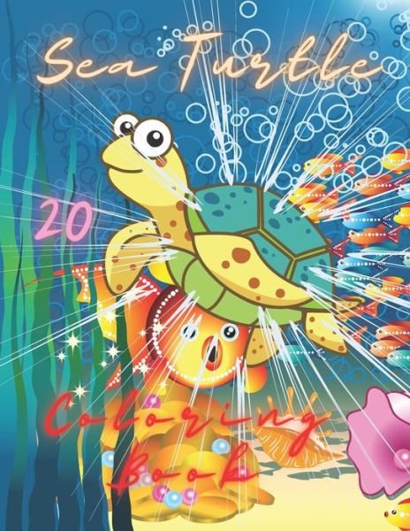 Sea Turtle Coloring Book: For Kids and Adults with Fun, Easy, and Stress-relief, Coloring Book For Grown-ups - I S Art - Böcker - Independently Published - 9798747139169 - 1 maj 2021