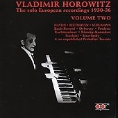 Cover for Vladimir Horowitz · Complete European Solo Recordings 2 (CD) (2009)
